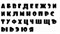 Шрифт №16. 1см. Детский. Бенто 2650
